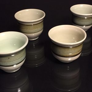 Four-Artisan-Signed-Tea-Cups